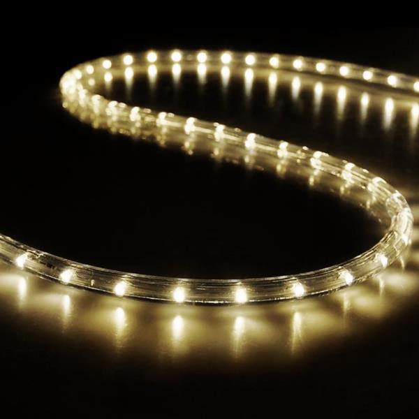 LUZ DE CUERDA LED 24V, PROTECCIÓN UV, CORTE CADA METRO, BIDIRECCIONAL, BLANCO CÁLIDO, 50m, 36 LED/m, IP65