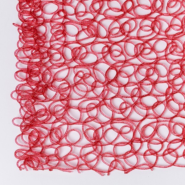 SETO DE PVC, ROJO CON BRILLO, 1x10cm