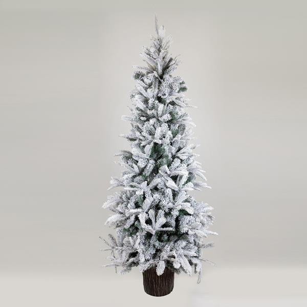 ABETO NEVADO, SUIZA, CON BASE DE MADERA, 180cm