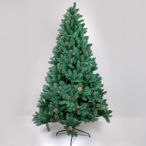 ABETO OFELIA, CON PIÑAS, PVC, 240cm