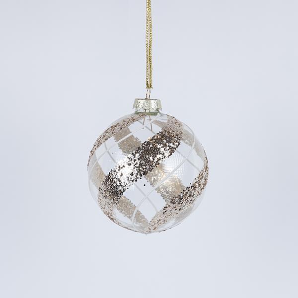 Bola de cristal, color champán, juego de 4 piezas, 10 cm