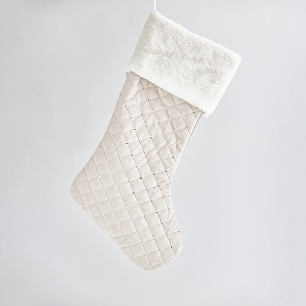 CALCETÍN, BLANCO, TERCIOPELO, 49cm