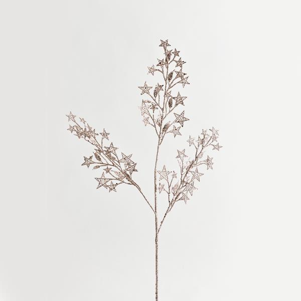 RAMITA CON ESTRELLAS, ORO ROSA, 72 cm