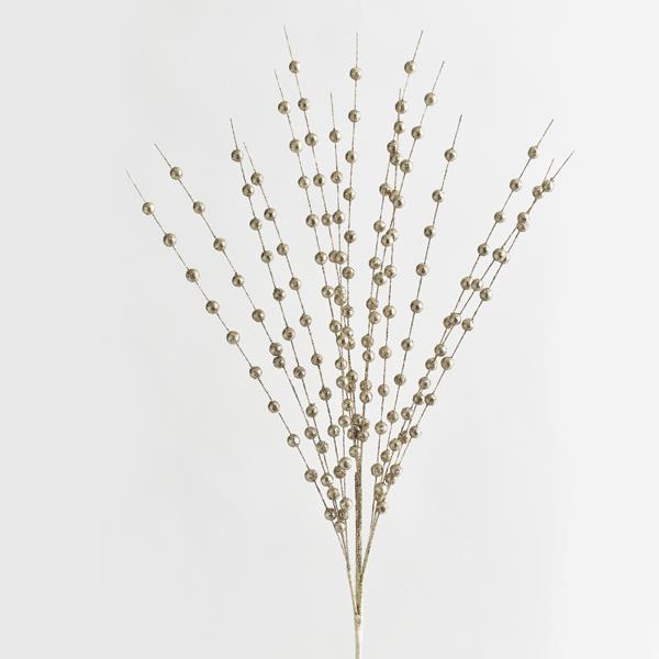 RAMITA, CHAMPÁN, CON PERLAS BRILLANTES, 150 cm