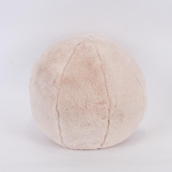 ALMOHADA REDONDA, PIEL ROSA, 25 cm
