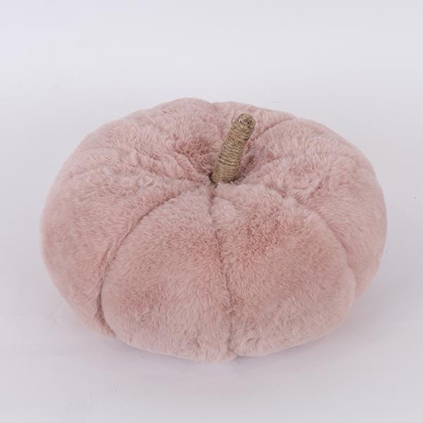 CALABAZA DE PIEL, ROSA, 15x16cm