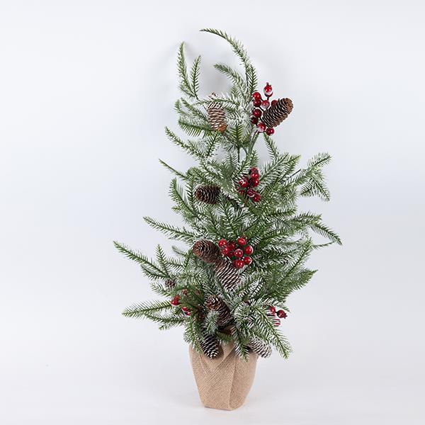 ÁRBOL CON BAYAS Y PIÑAS, 75cm