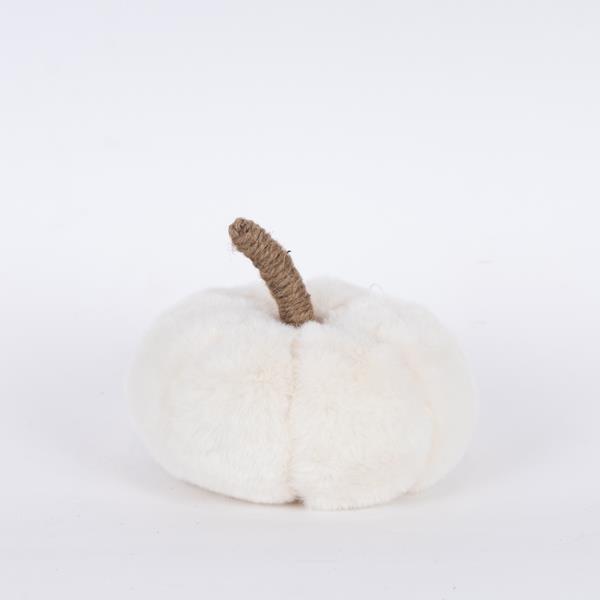 CALABAZA DE PIEL, BLANCA, 15x16cm
