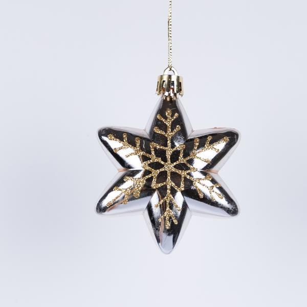 MINI ESTRELLA, CHAMPÁN, SET DE 4 PIEZAS, 5 CM (TOP 120)