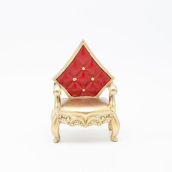 SILLA DE POLIRESINA, REINA DE DIAMANTES, 9,5X7,5X13,5CM