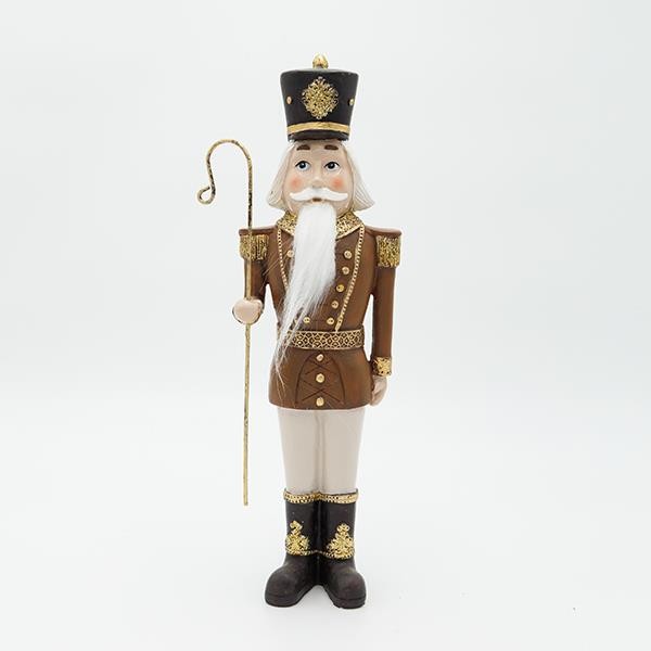 CASCANUECES DE POLIRESINA, MARRÓN BLANCO, 9,5X30,5CM