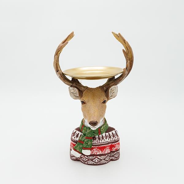 RENO DE POLIRESINA, CON PLATO, 16,5X26CM