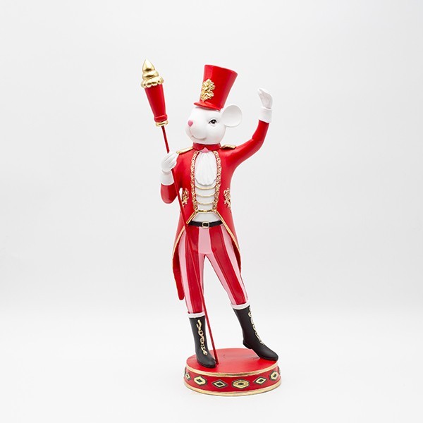SOLDADO RATÓN, ROJO, POLIRESINA, 17,5X40,2CM