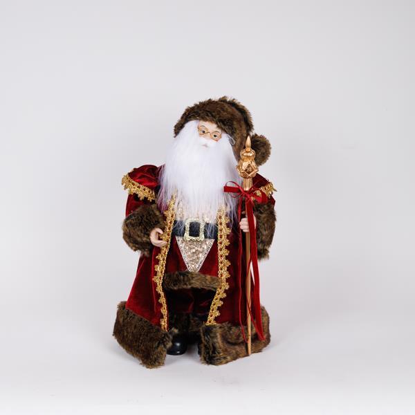 PAPÁ NOEL CON CETRO DE ORO, 46CM