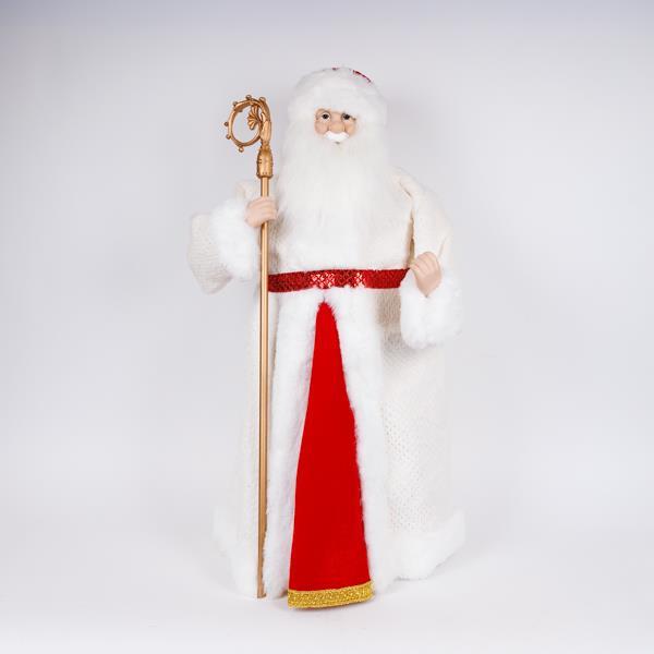 PAPÁ NOEL, CON ROPA BLANCA Y ROJA, 90CM