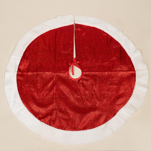 FALDA DE ÁRBOL, ROJO METALIZADO, 90 CM