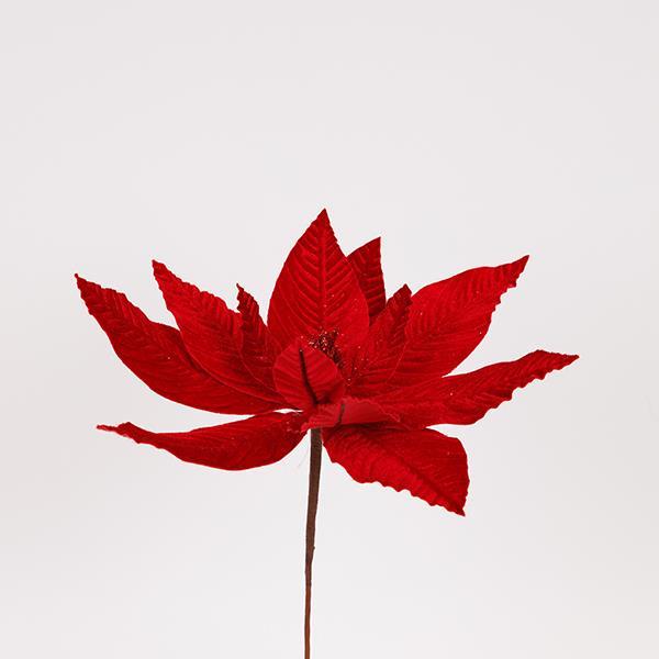 FLOR DE PASIÓN DE TERCIOPELO, TODA ROJA, 30X24CM