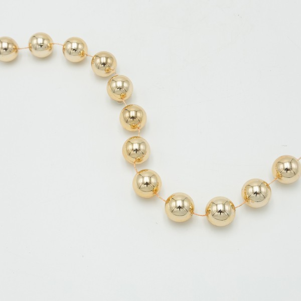 CADENA CON PERLAS DE CARAMELO, 20MM, 280CM