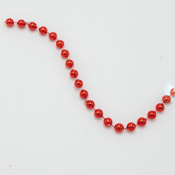 CADENA CON CUENTAS ROJAS, 8MM, 1000CM