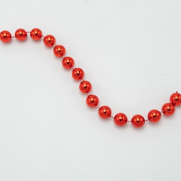 CADENA CON PERLAS ROJAS, 14MM, 270M