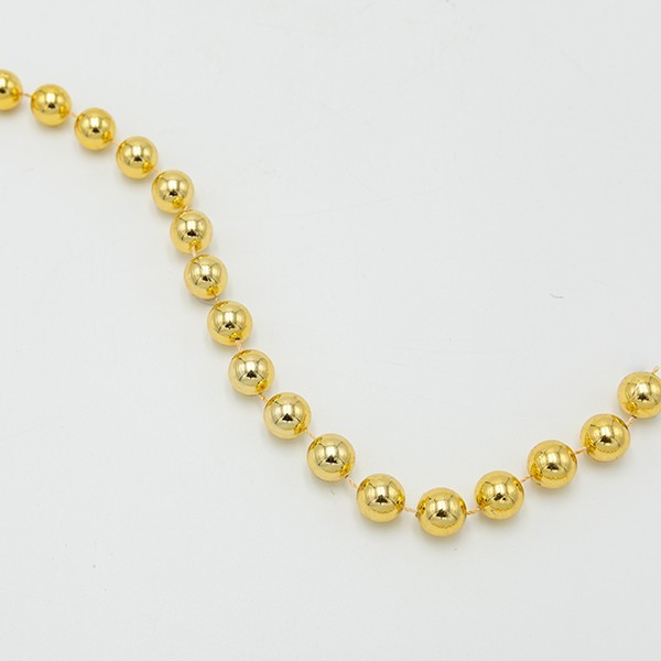CADENA CON PERLAS DE ORO, 14MM, 270CM