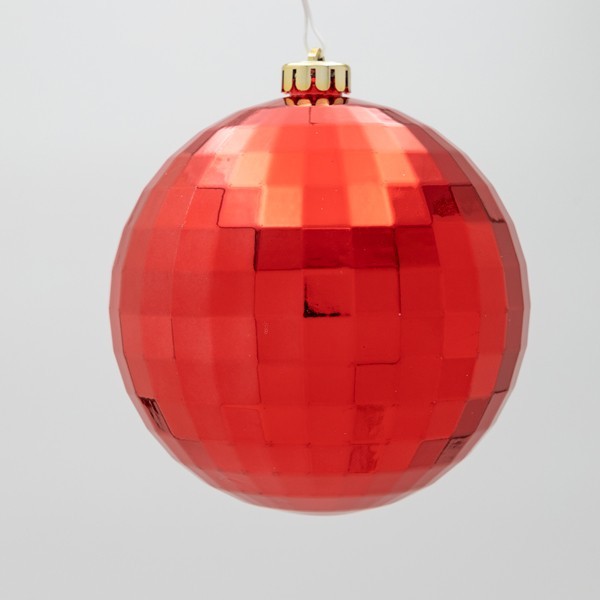 BOLA DE PLÁSTICO, DISCO, ROJA, SET DE 2 PIEZAS, 15 CM