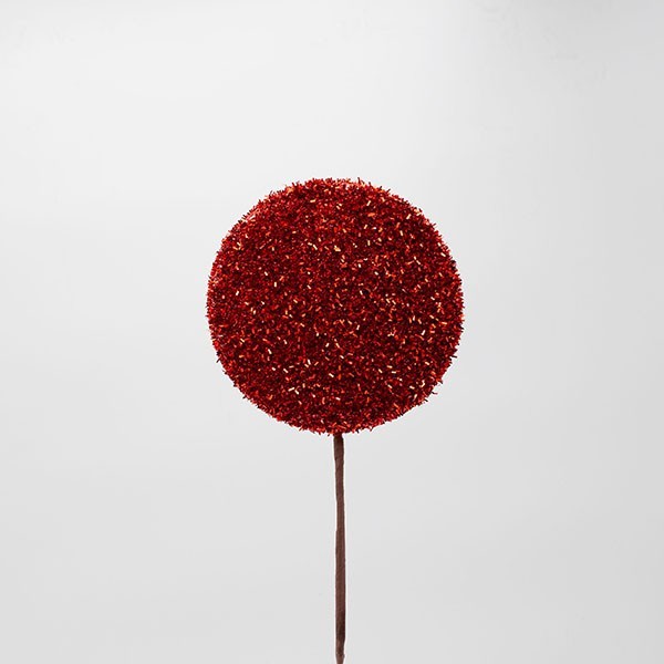 PIRULETA ROJA CON PURPURINA, 15X51CM