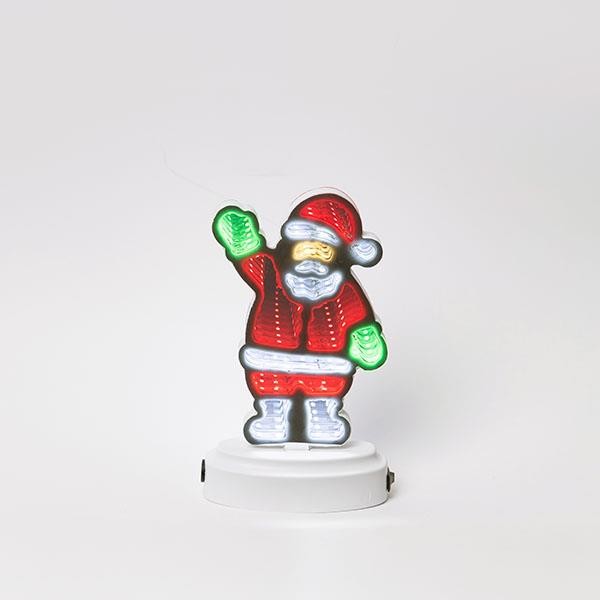 ESPEJO DE DISEÑO DECORATIVO SANTA 11X4,5X3CM CON CINTA LED, CAJA DE PILAS 3XAAA, 62 LED, MULTI LED, IP20
