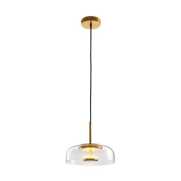 LÁMPARA COLGANTES DE ALUMINIO LED 5W Ø23xH8CM 3CCT TRANSPARENTE ARTE ILLUMINA ECLIPSE