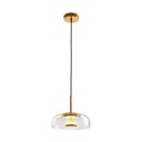 LÁMPARA COLGANTES DE ALUMINIO LED 5W Ø23xH8CM 3CCT TRANSPARENTE ARTE ILLUMINA ECLIPSE