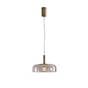 LÁMPARA DE TECHO COLGANTE METAL-VIDRIO 8W 960lm 3000K 300x1390x90mm COGNAC ARTE ILLUMINA LOBBY
