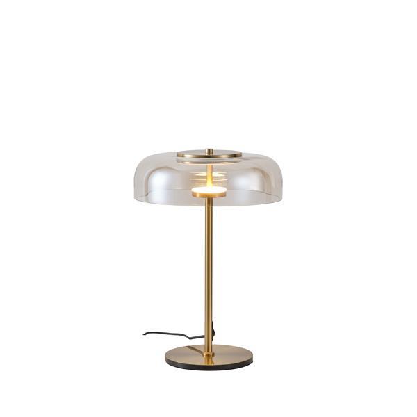 LÁMPARA DE MESA LÁMPARA DE METAL CON CRISTAL 8W 960lm 3000K 300x450x90mm COGNAC ARTE ILLUMINA LOBBY