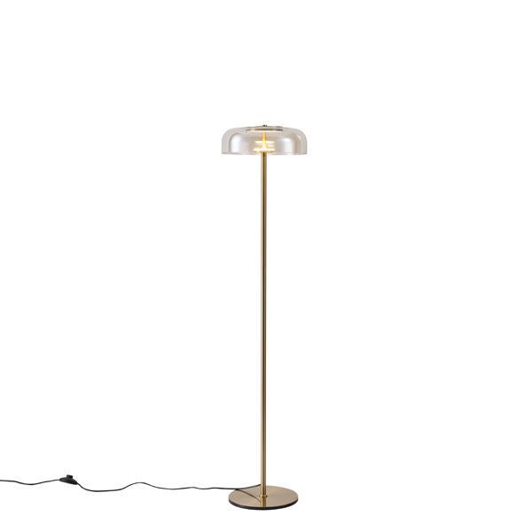 LÁMPARA DE PIE LUZ METAL-CRISTAL 8W 960lm 3000K 300x1352x90mm COGNAC ARTE ILLUMINA LOBBY