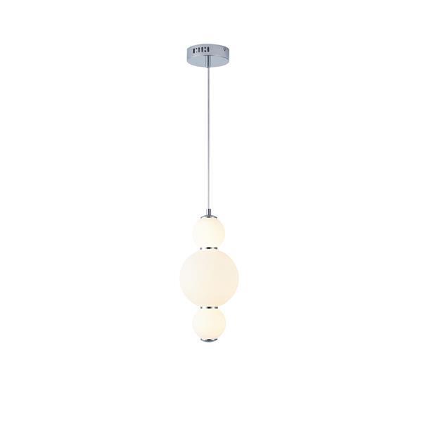 LÁMPARA DE TECHO COLGANTE ALUMINIO 12,6W 1440lm 3000K Ø175x1898mm BLANCO ARTE ILLUMINA BLOSSOM