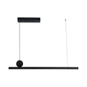 LÁMPARA DE TECHO COLGANTE LINEAL "TRAMA" LED 25W L118xH13cm, 3CCT NEGRO ARTE ILLUMINA