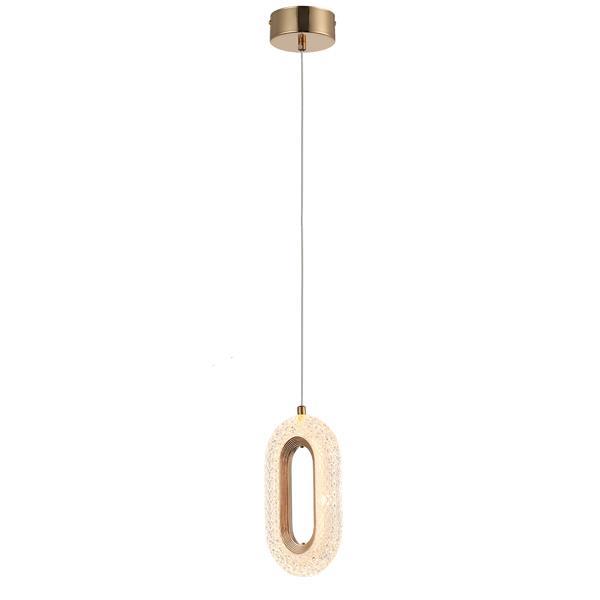 LÁMPARA DE TECHO COLGANTE DE ALUMINIO 9W 780lm 3000K 120x1300mm ORO ROSA ARTE ILLUMINA KRIKO
