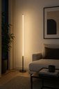 LÁMPARA DE PIE LIGERA LED 23W 1380lm 3000K 180x1600mm NEGRO ARTE ILLUMINA LINEA