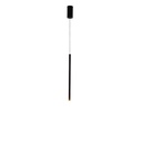 LÁMPARA DE TECHO COLGANTE ALUMINIO LED 3W 180lm 3000K Ø50x1200mm NEGRO ARTE ILLUMINA CASCADE