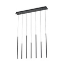 LÁMPARA DE TECHO COLGANTE ALUMINIO LED 16W 960lm 3000K 940x1500x130mm NEGRO ARTE ILLUMINA CASCADE