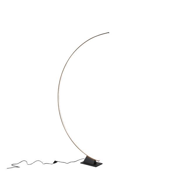 LÁMPARA DE PIE METAL LED 45W 2700lm 3000K 630x1950mm NEGRO ARTE ILLUMINA MEDIA LUNA