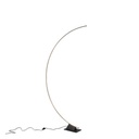 LÁMPARA DE PIE METAL LED 45W 2700lm 3000K 630x1950mm NEGRO ARTE ILLUMINA MEDIA LUNA