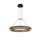 LÁMPARA COLGANTE ALUMINIO LED 33W 1980lm 3000K Ø620mm NEGRO-ORO ARTE ILLUMINA LUIS