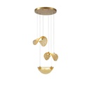 LÁMPARA COLGANTE ALUMINIO 6W 468lm 3000K 425×1500mm LATÓN-ORO ARTE ILLUMINAWAVES