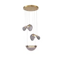 LÁMPARA COLGANTE ALUMINIO 6W 468lm 3000K Ø425mm GRIS BRONCE ARTE ILLUMINA ISOLA