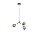 LÁMPARA DE TECHO COLGANTE 3 LUCES 3xG9 MAX 15W 560Χ900mm NEGRO-GRIS ARTE ILLUMINA ATOM