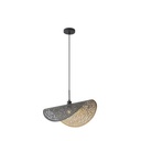 LÁMPARA DE TECHO COLGANTE DE METAL 1xE27 MÁX. 15W Ø600mm NEGRO-ORO ARTE ILLUMINA GALILEA