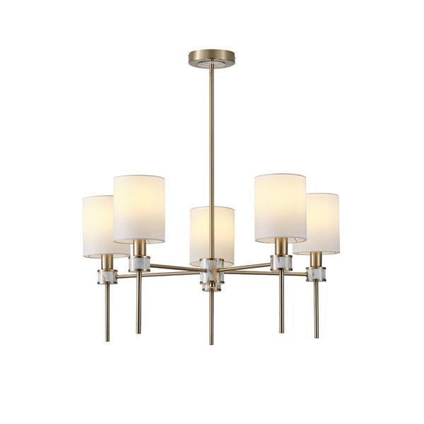 LÁMPARA DE TECHO COLGANTE DE METAL 5xE14 MÁX 8W Ø680mm PATRÓN DE MÁRMOL ARTE ILLUMINA ATEMPORAL