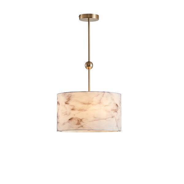 LÁMPARA DE TECHO COLGANTE DE TELA 3 LUCES 3xE14 MÁX 8W Ø380mm ARTE ILLUMINA VERONA