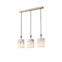 LÁMPARA DE TECHO COLGANTE DE TELA  3xE14 MAX 15W 570x130x1000mm ARTE ILLUMINA VERONA