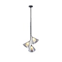 LÁMPARA DE TECHO COLGANTE CRISTAL 3 LUCES G9 MAX 3X10W 420x1680mm ARTE ILLUMINA DELTA